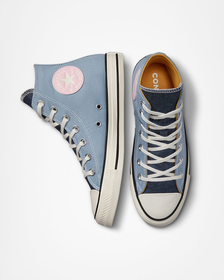 Women's Converse Chuck Taylor All Star Denim High Top Shoes Navy | AU 50384J